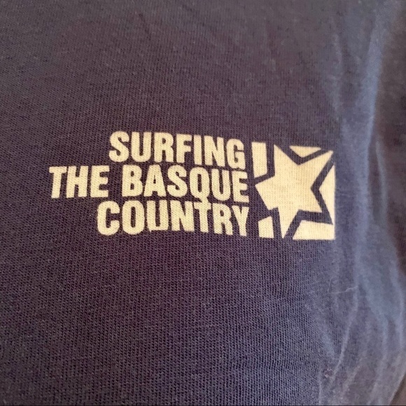 PUKAS | Surfing The Basque Country Black Graphic T Shirt Youth 16 Adult Small - Picture 3 of 6